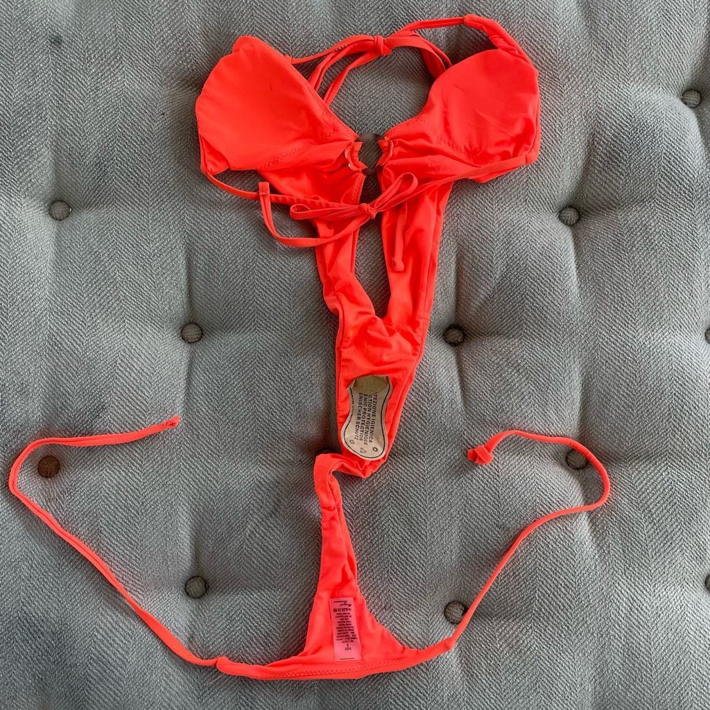 Other NWOT Mermaid Swimwear Neon Orange Slingshot 1pc Swimsuit S Size ONE SIZE - 6 Thumbnail