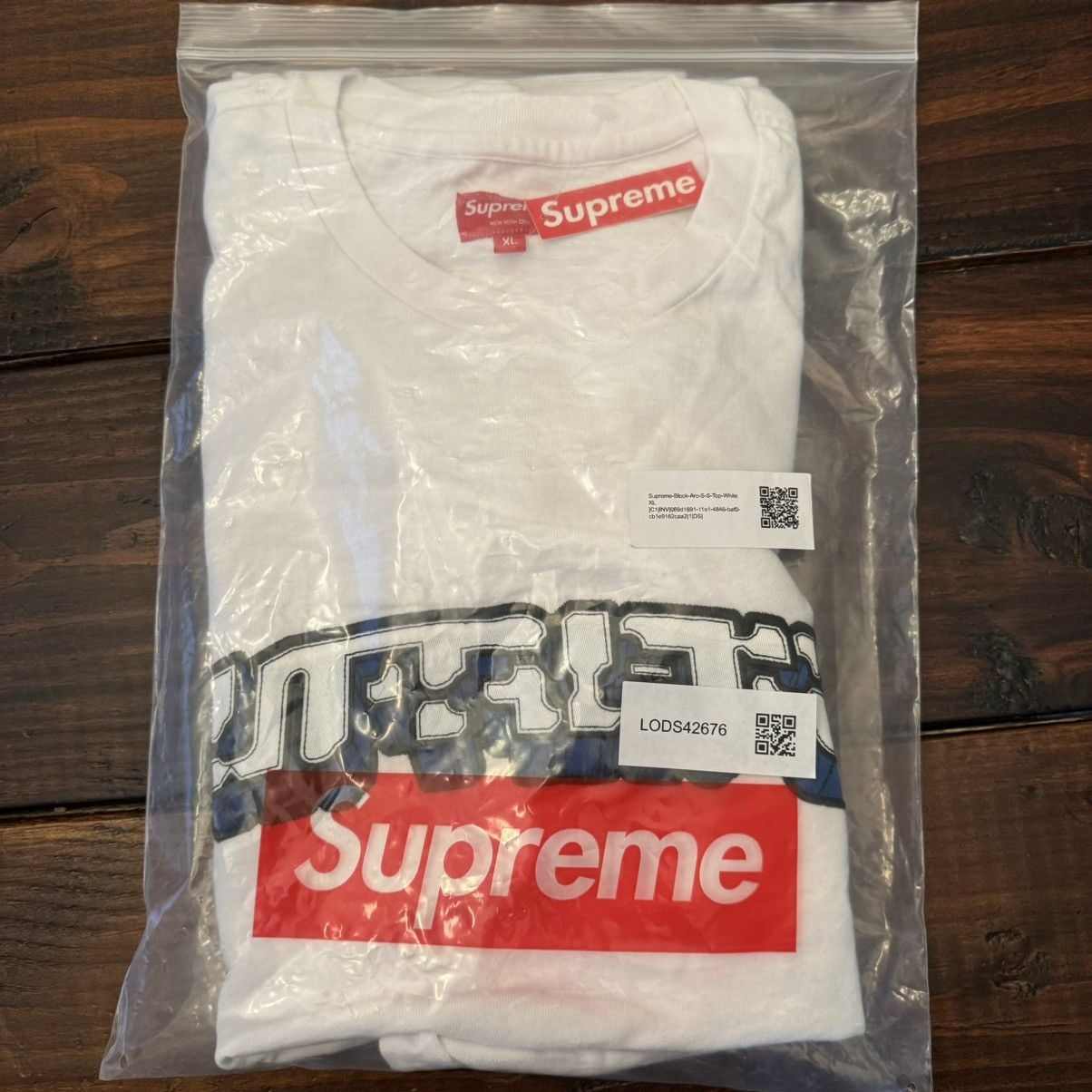 Supreme Supreme Block Arc T-Shirt Size US XL / EU 56 / 4 - 9 Thumbnail