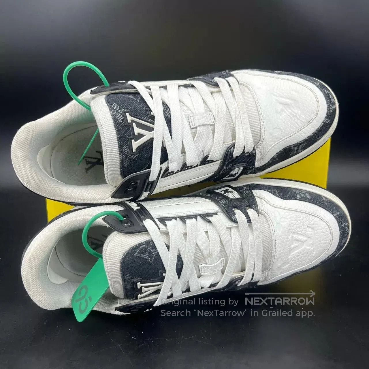 Louis Vuitton Black and White Low. Size US 7.5 / EU 40-41 - 4 Thumbnail