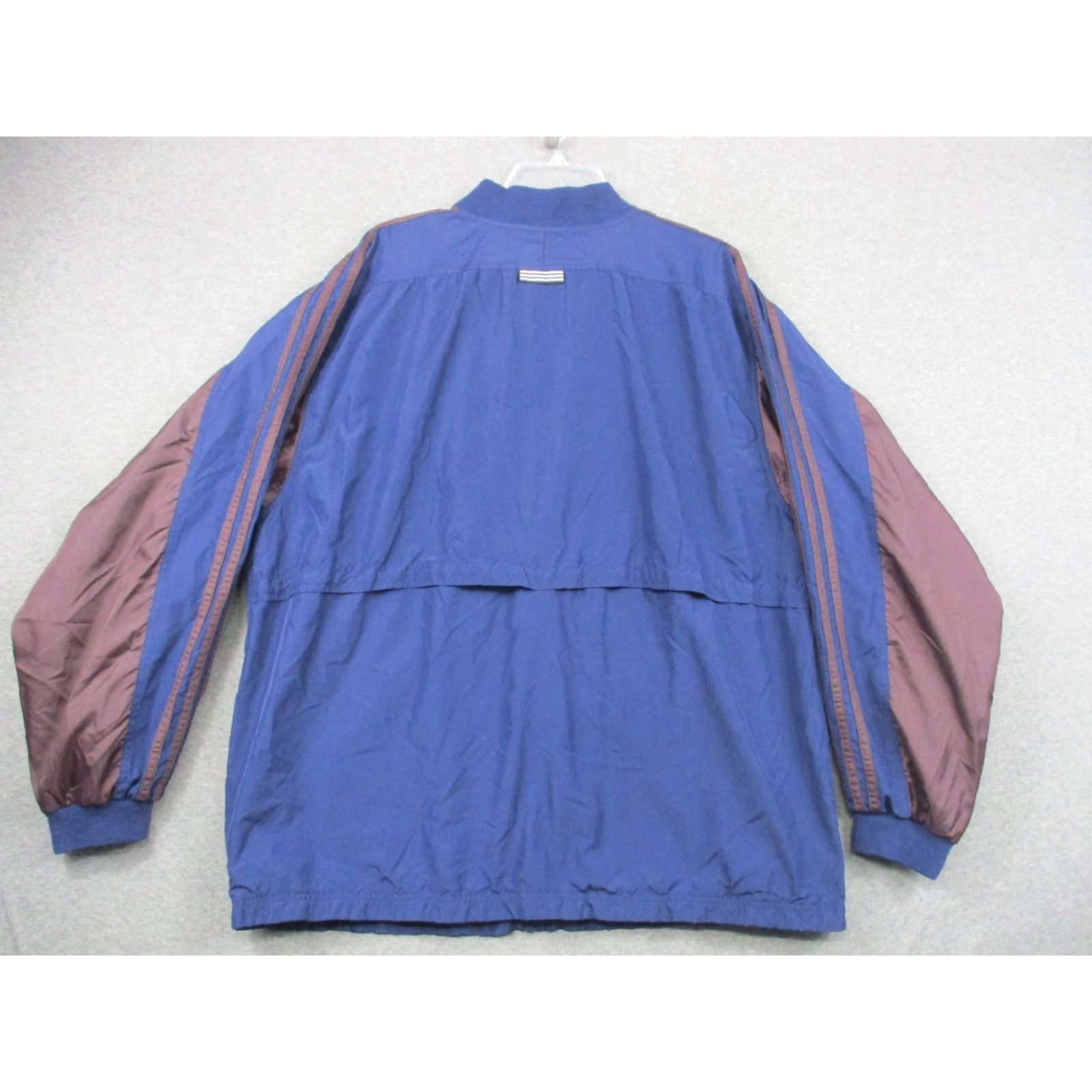 Adidas VINTAGE adidas Track Jacket Windbreaker XL Blue Trefoil Athletic Track Jacket Mens XL Blue Classic 90s Size US XL / EU 56 / 4 - 5 Thumbnail