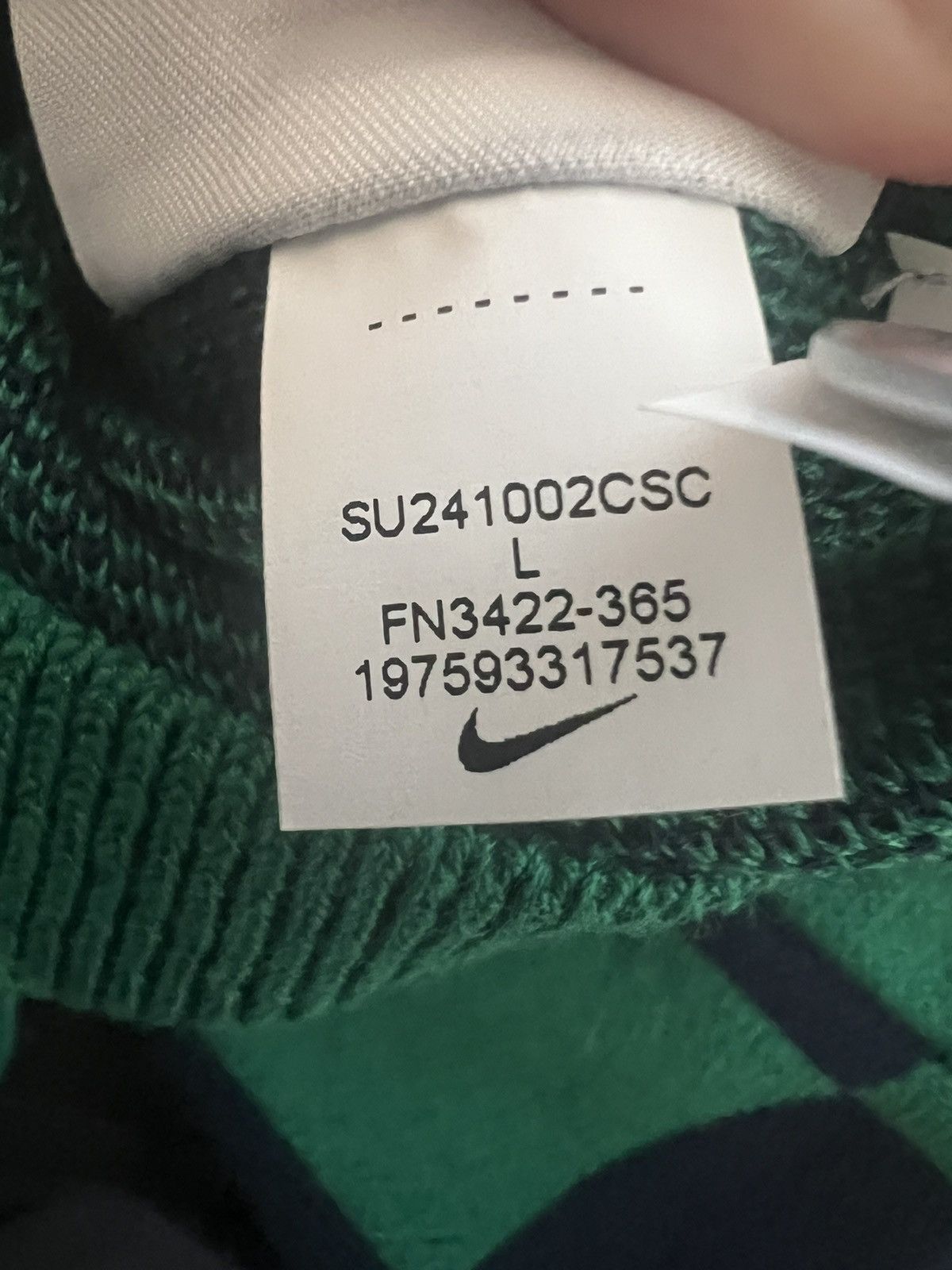 Nike Nike woven checkered Polo Size US L / EU 52-54 / 3 - 5 Thumbnail