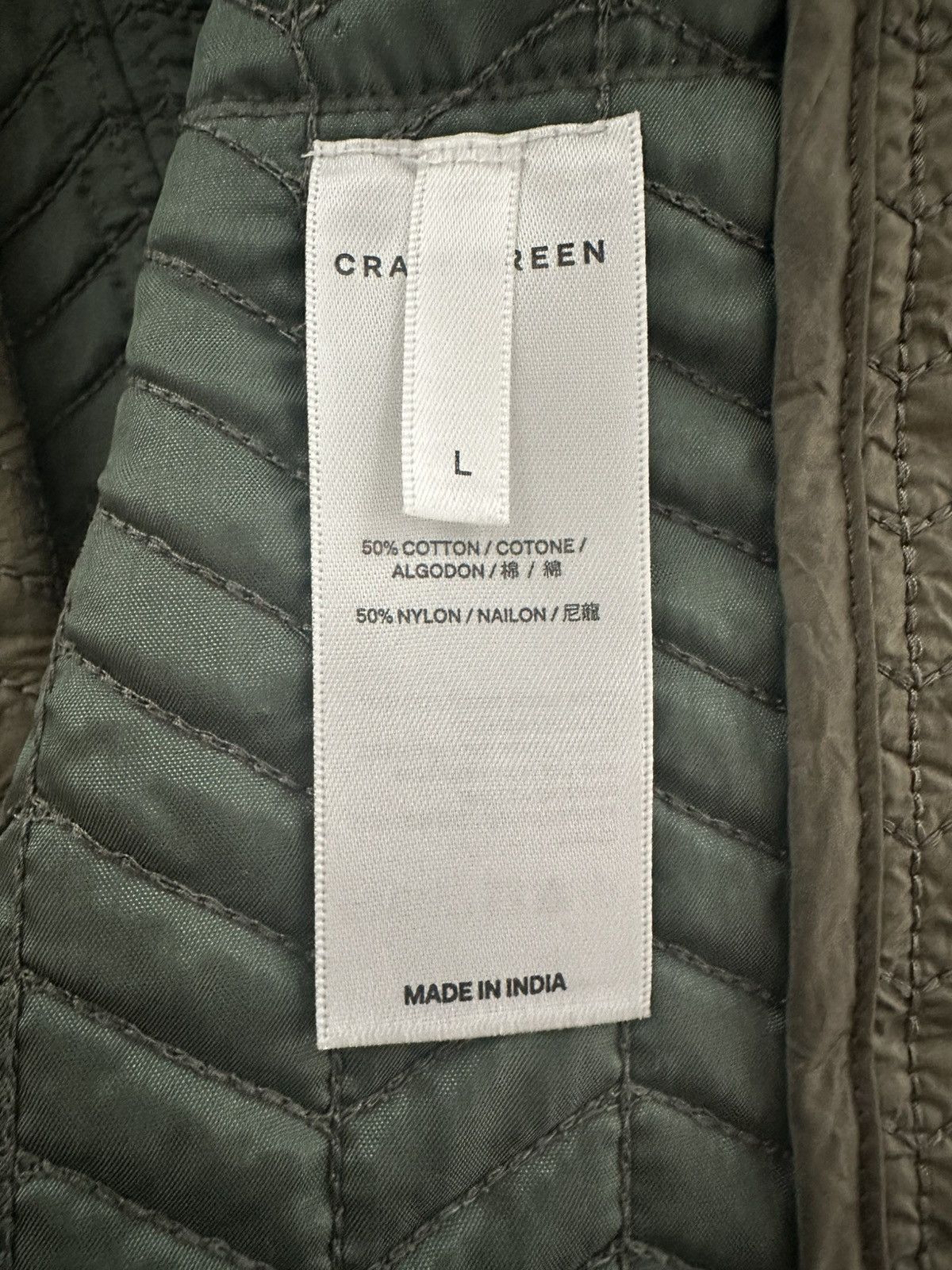 Craig Green CRAIG GREEN Quilted Worker Jacket - Green - Large Size US L / EU 52-54 / 3 - 8 Thumbnail