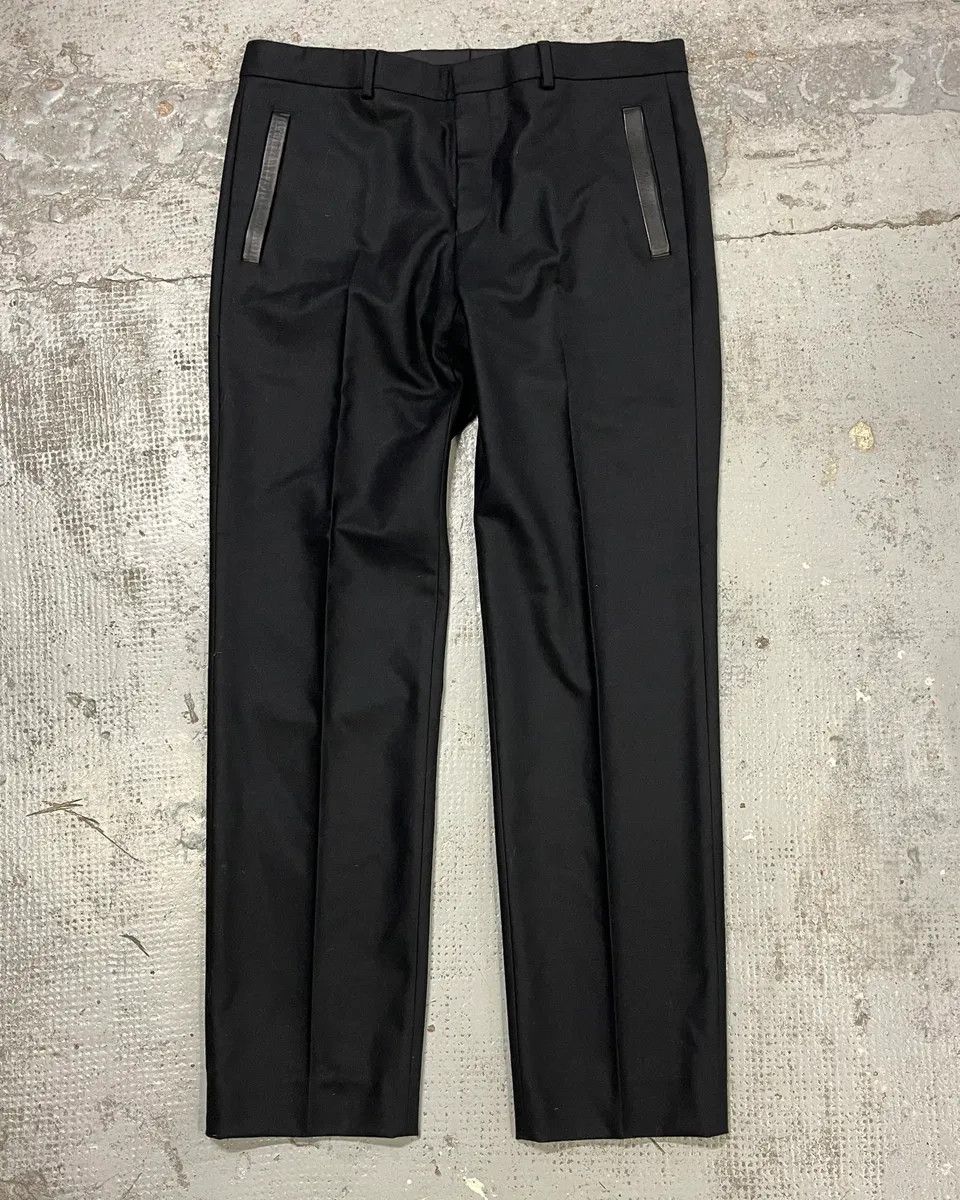 Givenchy AW2015 Givenchy Black Wool Tailored Pants by Riccardo Tisci Size US 34 / EU 50 - 1 Thumbnail