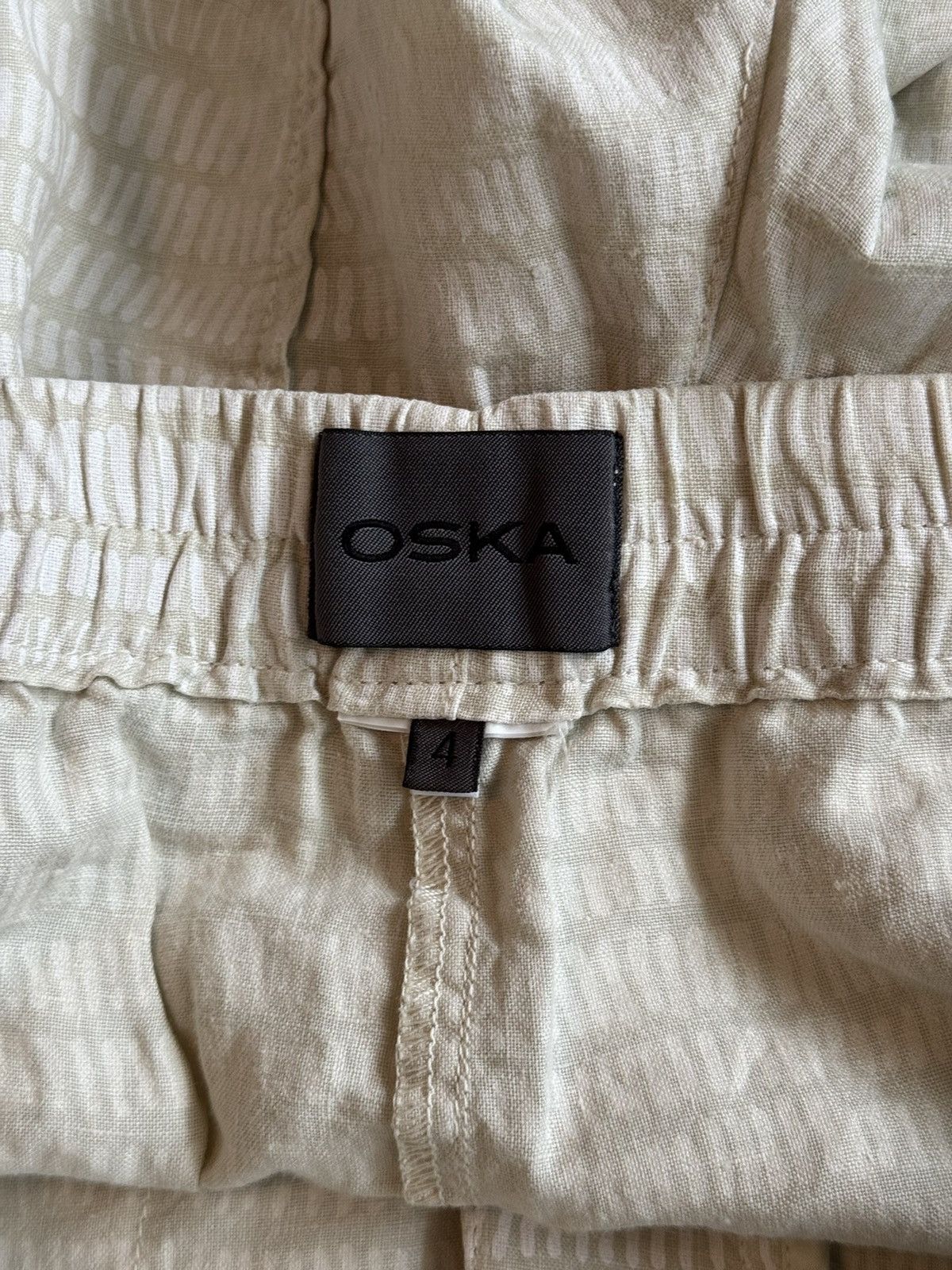 Hysteric Glamour × OSKA Oska avant garde 100% linen wide leg barrel pants Y2K Size 30" / US 8 / IT 44 - 6 Thumbnail