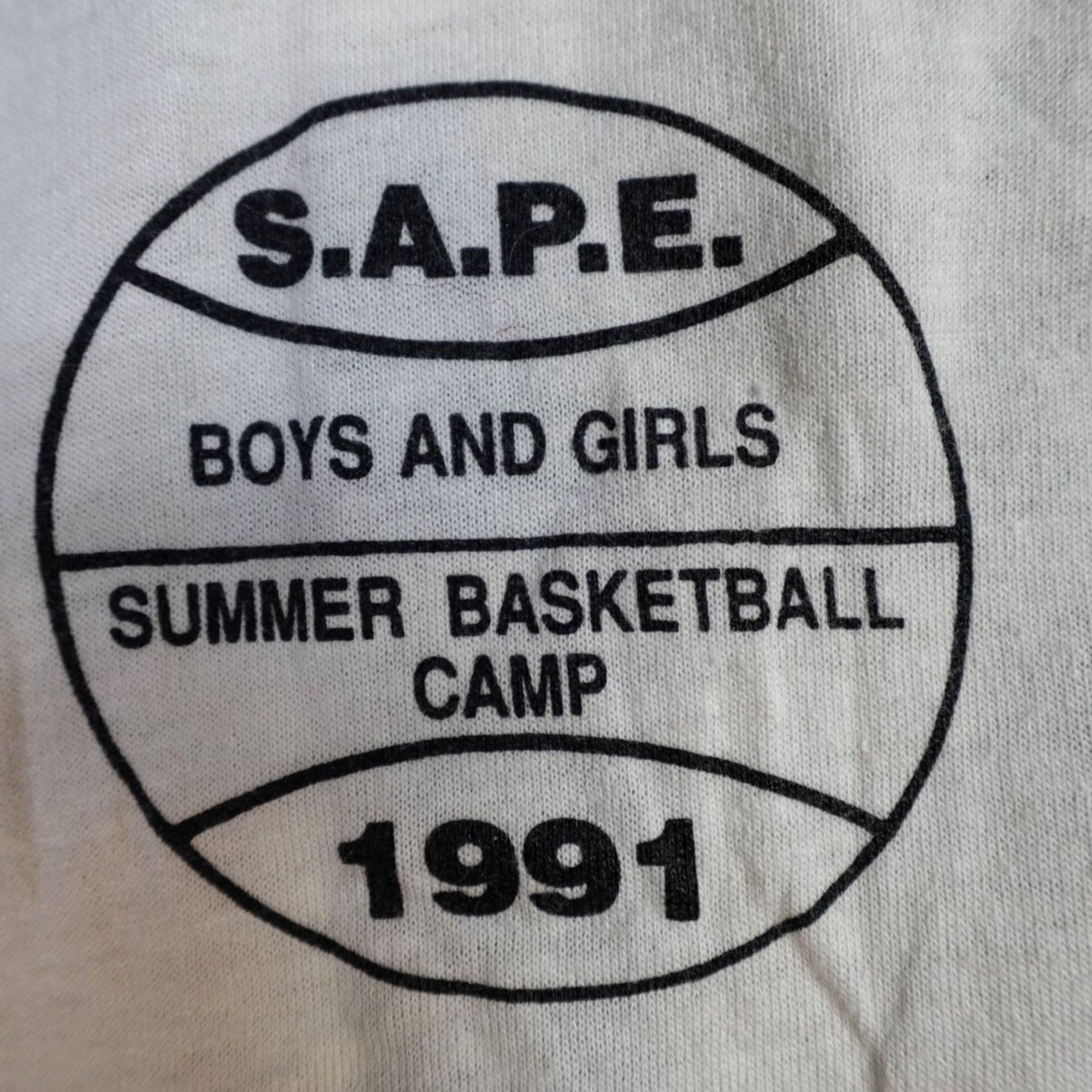 Vintage VINTAGE SAPE T-shirt DC Public Schools Basketball Camp Medium White American Vintage Shirt Mens USA 1990s Size US M / EU 48-50 / 2 - 6 Thumbnail