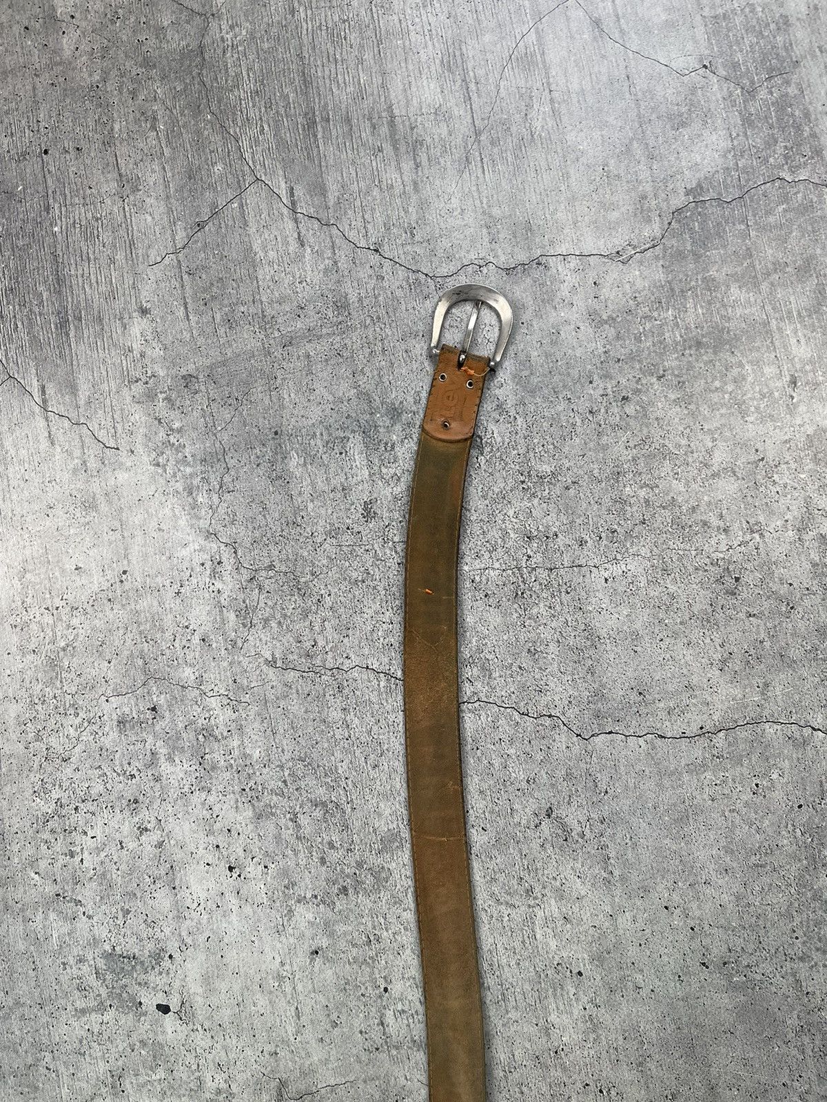 Levi's × Vintage Vintage Levi’s Monogram Leather Belt Size ONE SIZE - 4 Thumbnail