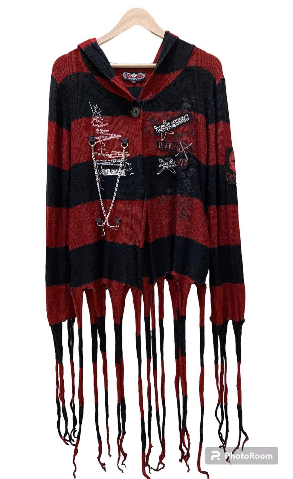 Japanese Brand 🔥QUICK SALE🔥 Mad Punks Mad Girl Cardigan Hoodie Sweater Size S / US 4 / IT 40 - 3 Thumbnail