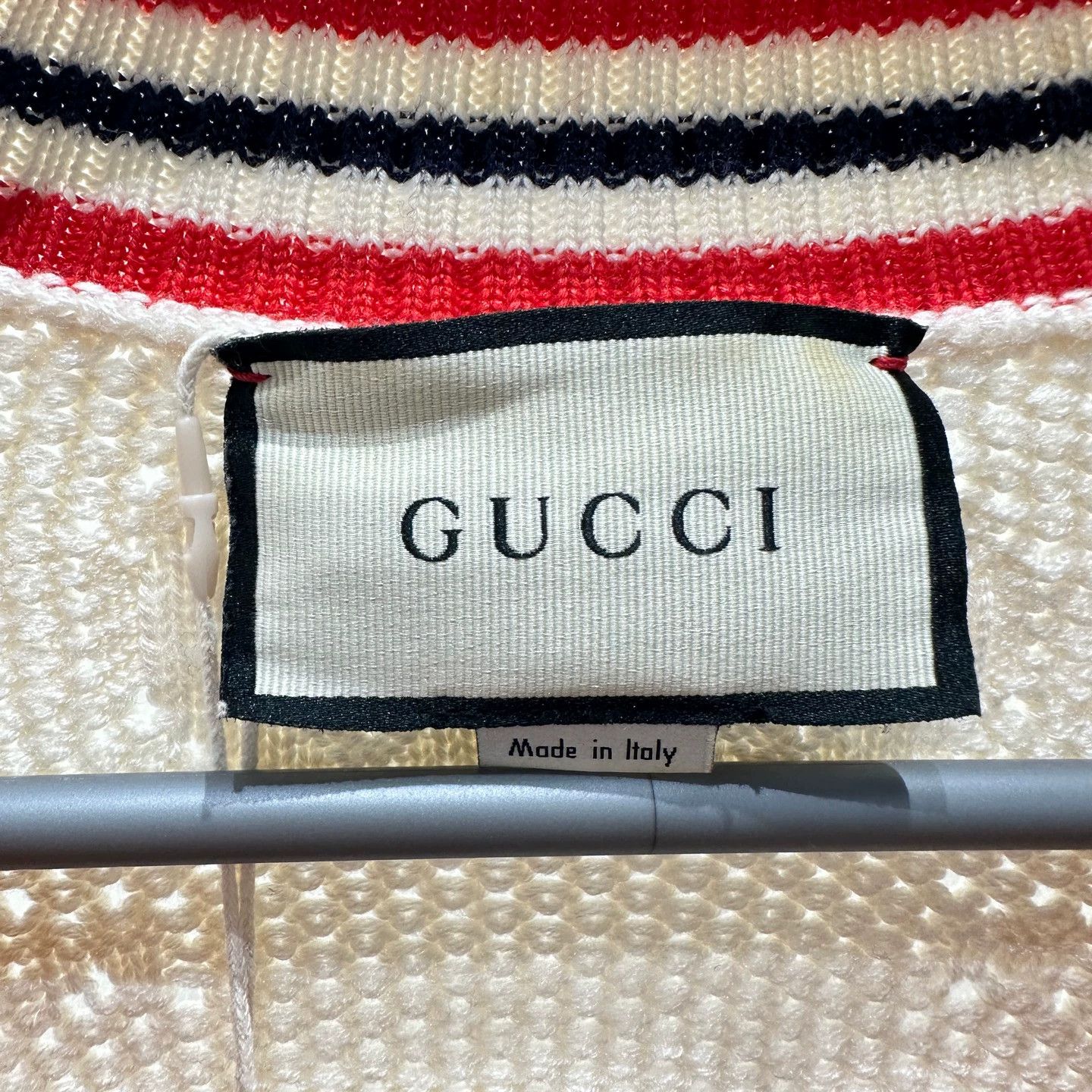 Gucci Gucci GG stripe V-neck wool sweater XS mar608 Size XS / US 0-2 / IT 36-38 - 3 Thumbnail