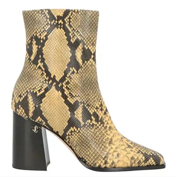 Jimmy Choo Jimmy Choo Bryelle 85 Dijon Snake Print Leather Boots - EU36 Size US 6 / IT 36 - 2 Thumbnail