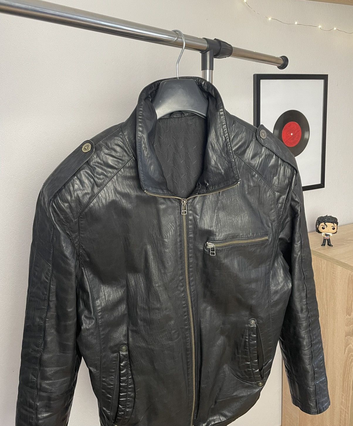 Diesel Vintage Black Diesel Leather Jacket Size US S / EU 44-46 / 1 - 4 Thumbnail