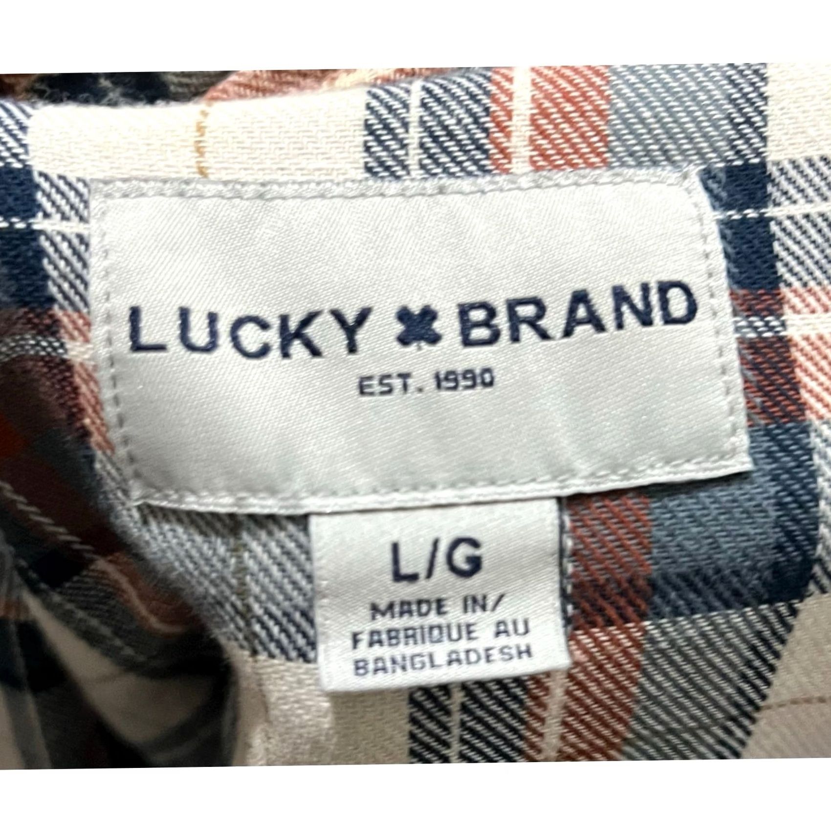 Lucky Brand Lucky Brand Shirt Mens Large Plaid Flannel Western Pearl Snap Long Sleeve Cotton Shirt Mens Large Plaid Flannel Western Pearl Snap Long Sleeve Cotton Size US L / EU 52-54 / 3 - 5 Thumbnail