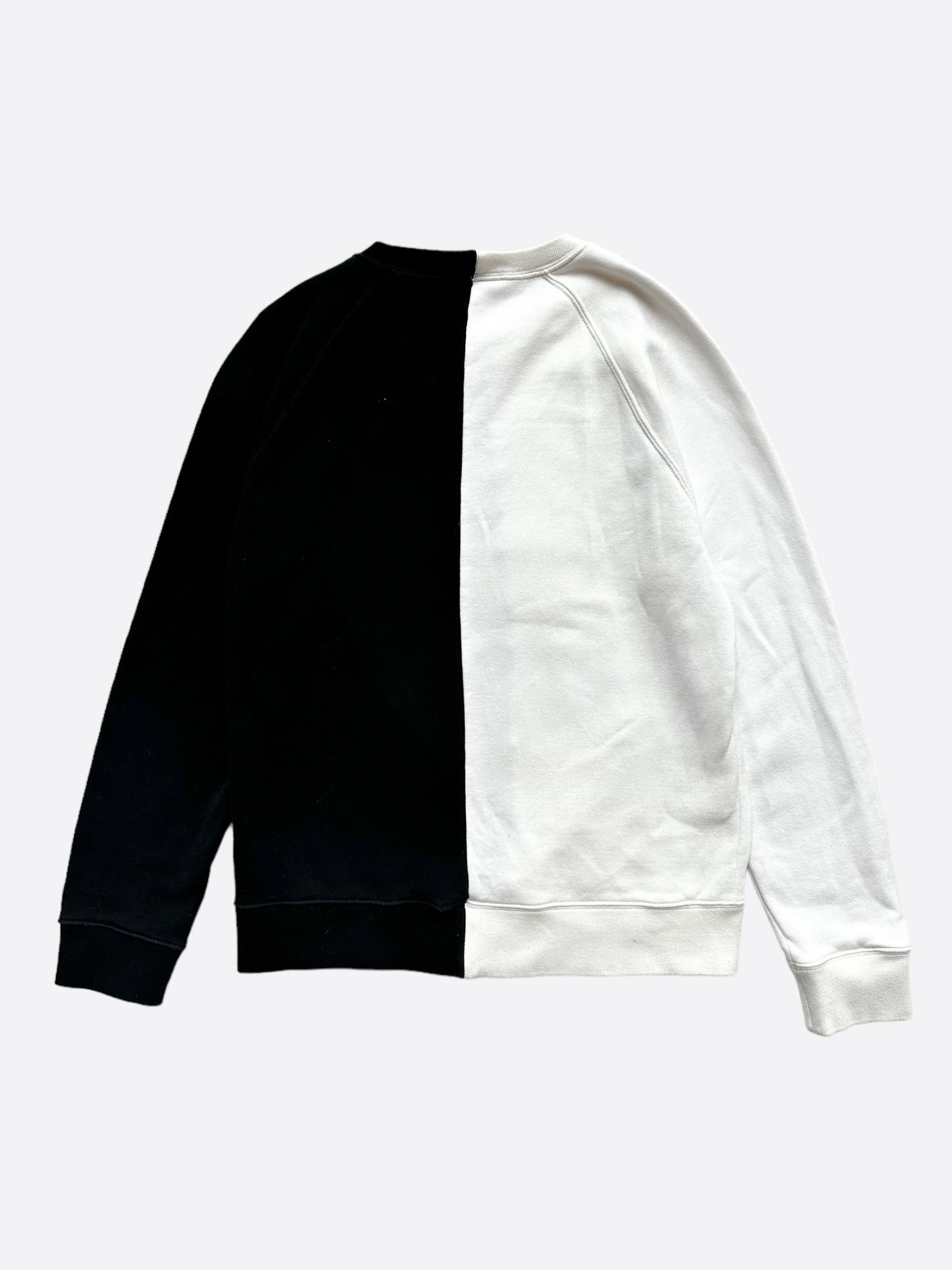 Louis Vuitton Louis Vuitton Black & White Peace Split Sweater Size US L / EU 52-54 / 3 - 2 Thumbnail