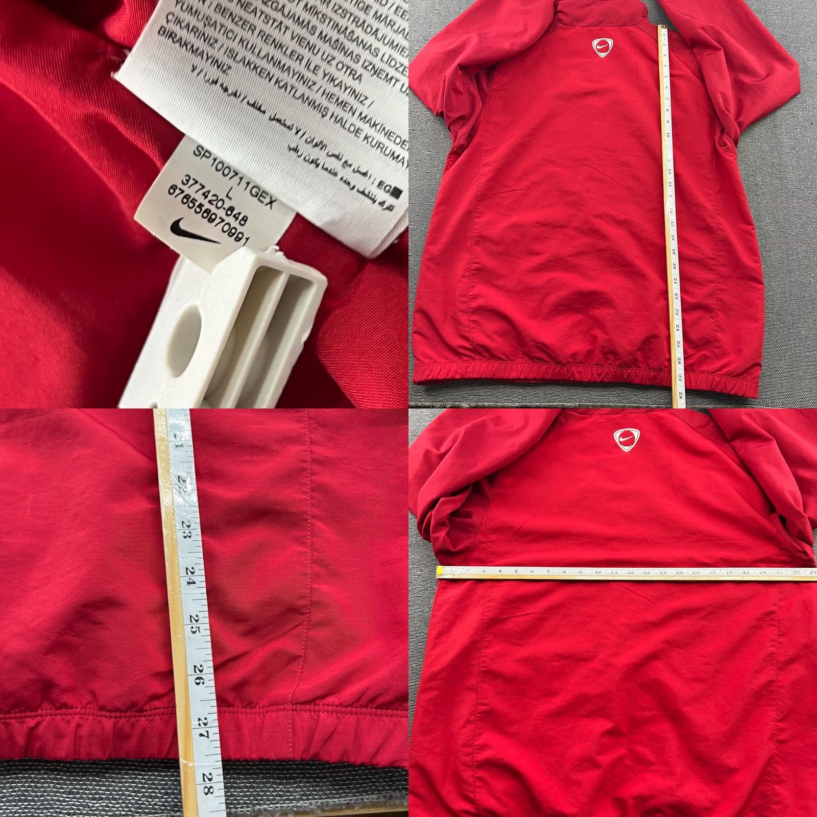 Nike Nike Manchester United Football Track Jacket Large Red Full Zip Drill Mens L Size US L / EU 52-54 / 3 - 8 Thumbnail