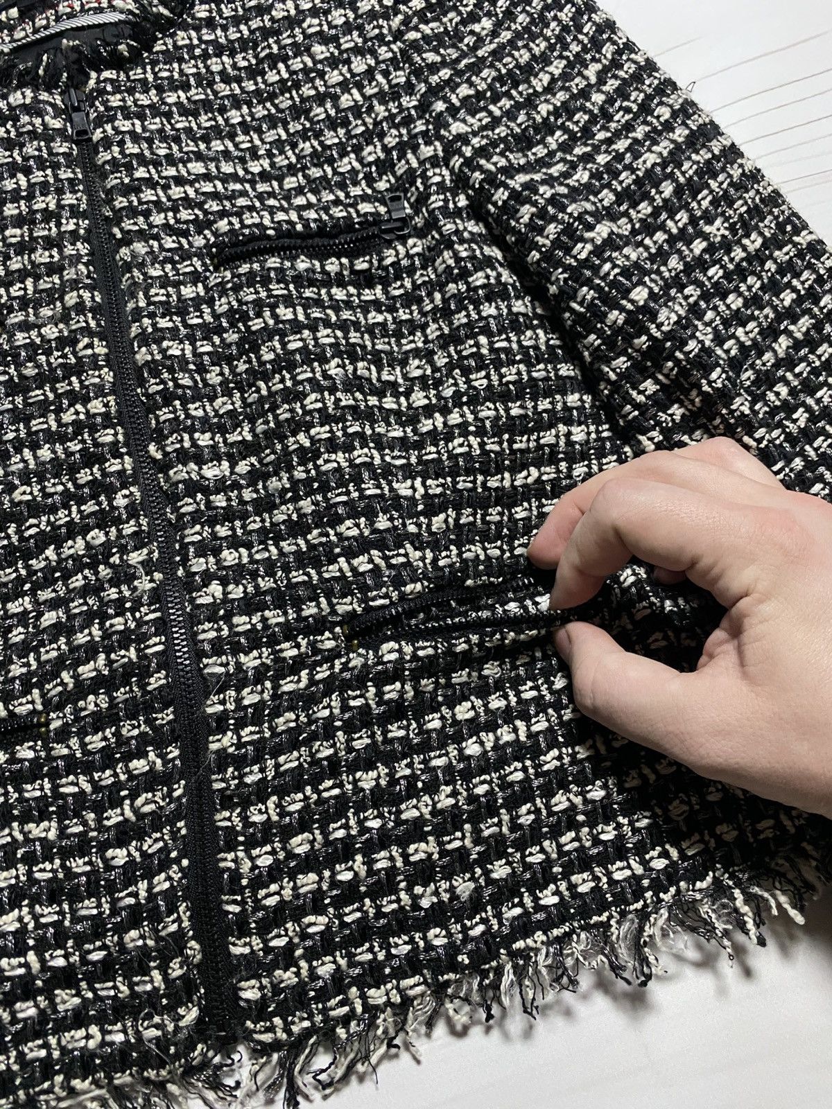 Alice + Olivia × Designer Alice + Olivia Employed tweed crop jacket Size S / US 4 / IT 40 - 11 Thumbnail