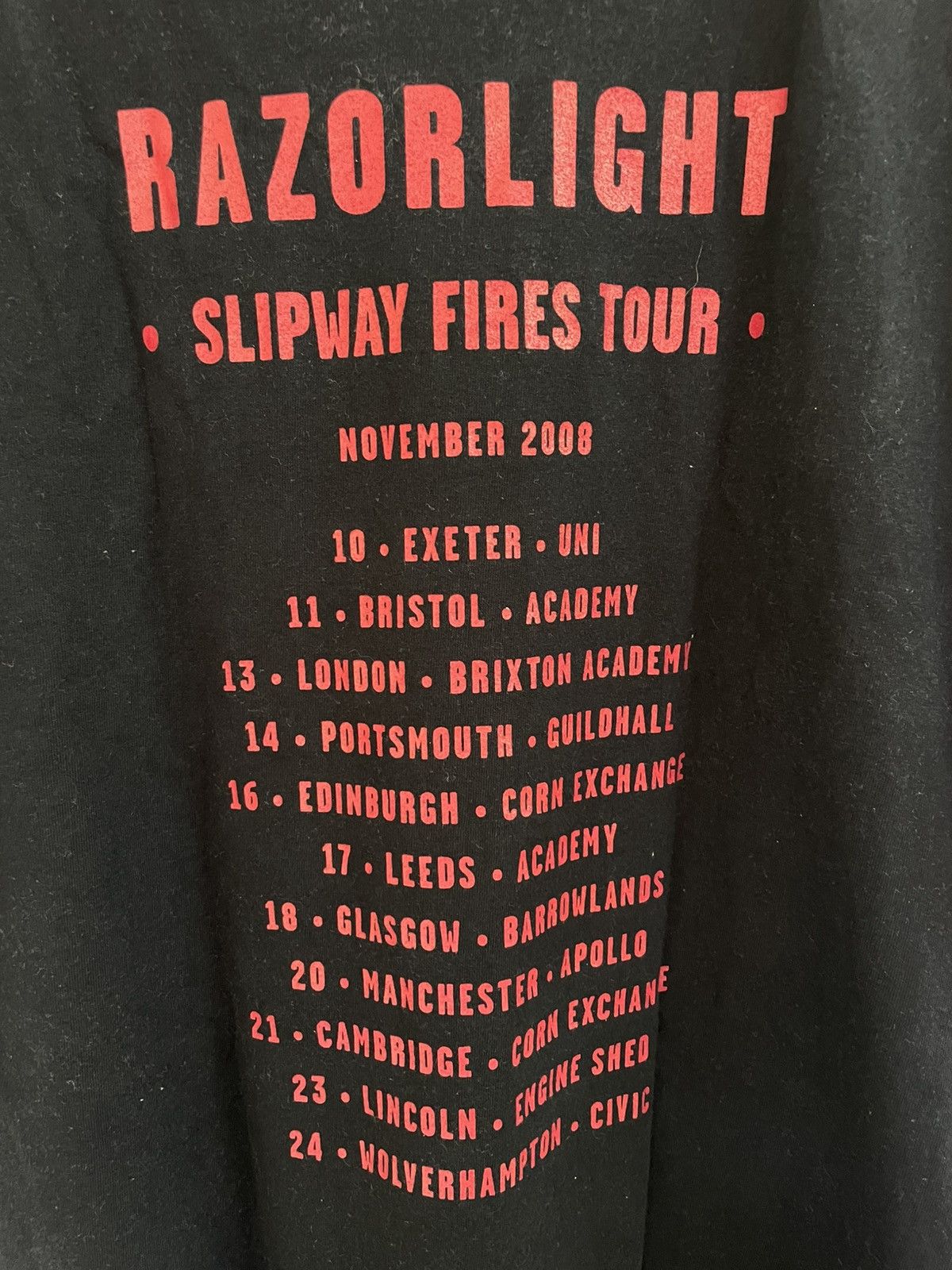 Band Tees Vintage Y2K Razorlight Slipway Fires tour t shirt Size US L / EU 52-54 / 3 - 5 Thumbnail