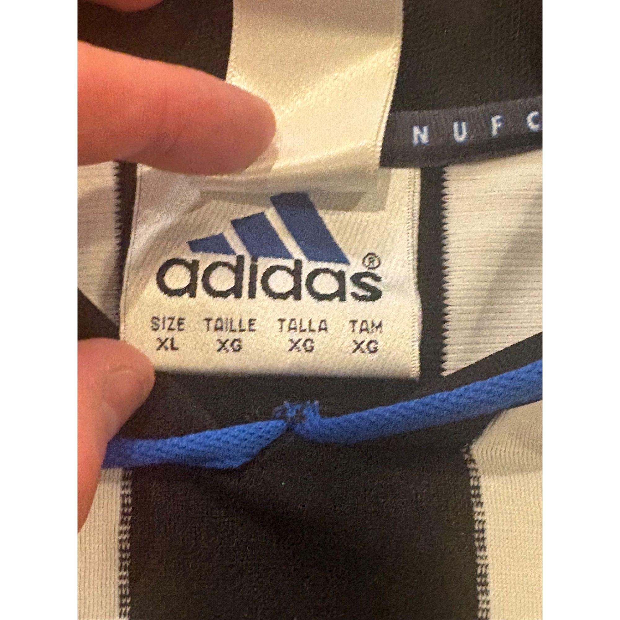 Adidas Adidas 2000-01 Newcastle United Home Kit Soccer Jersey Premi Size US XL / EU 56 / 4 - 8 Thumbnail