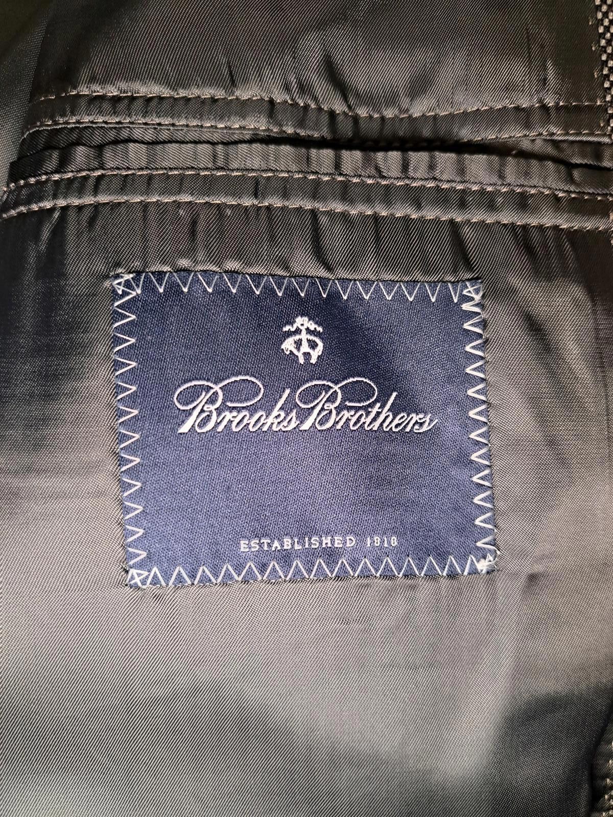 Brooks Brothers Brooks Brothers Sport Coat Mens 44R Gray Birdseye 100% Wool Size 44R - 2 Thumbnail