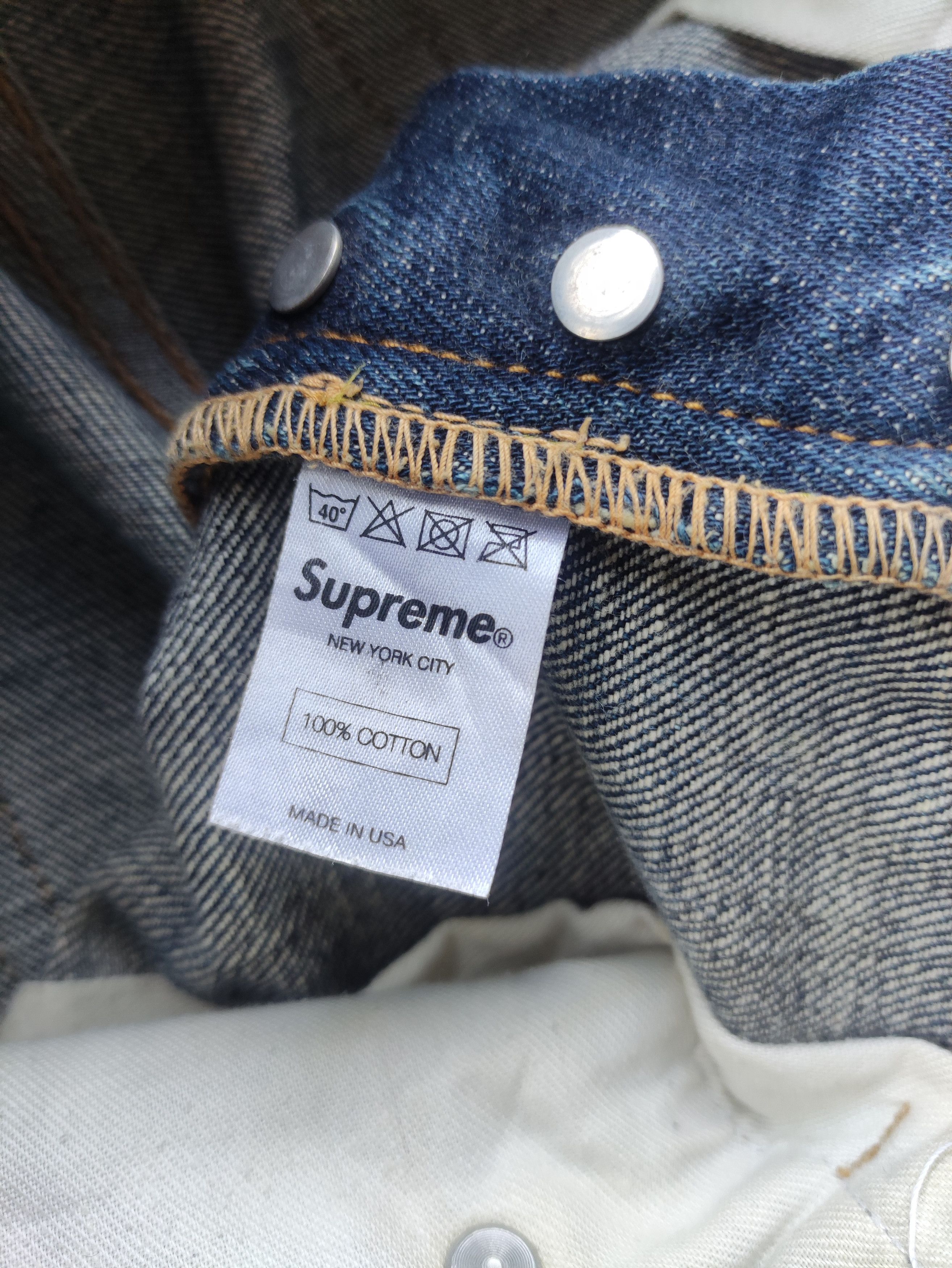 Supreme Vintage Supreme Button Selvedge Distressed Rusty Denim Size US 34 / EU 50 - 10 Thumbnail