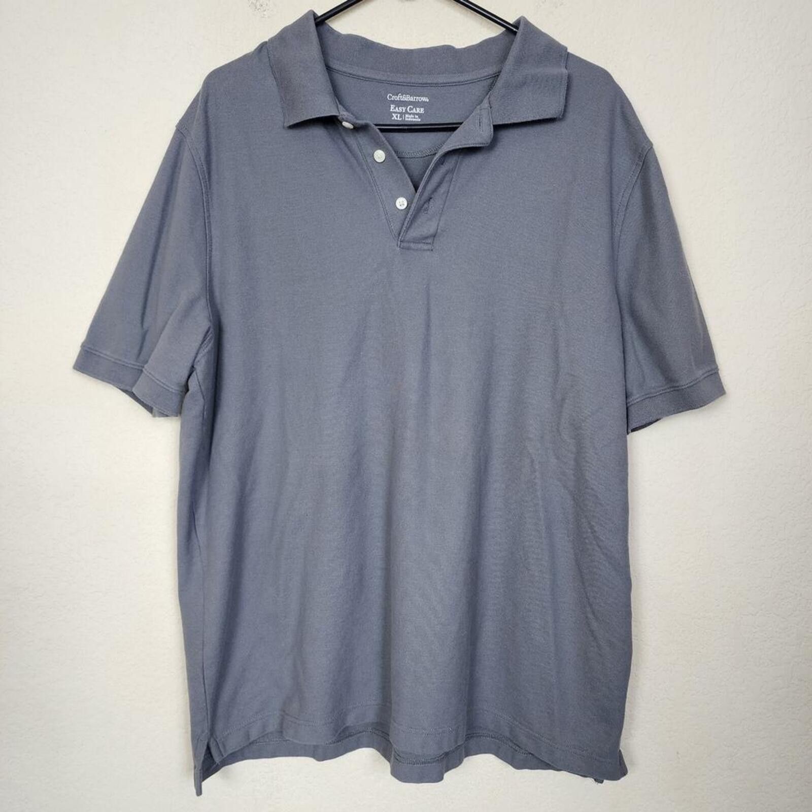 Croft & Barrow Croft & Barrow Grey Gray XL Collared Polo Shirt Size US XL / EU 56 / 4 - 1 Thumbnail