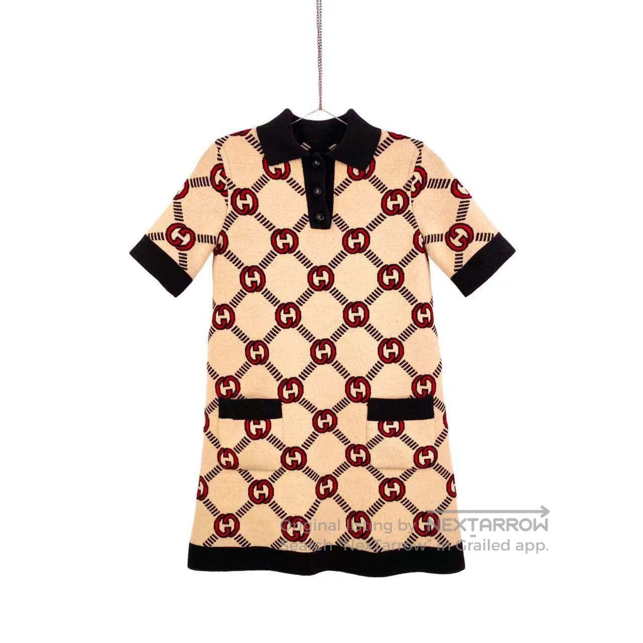 Gucci Guicci Full print double G on both sides of the dress| Size XXS / US 00 / IT 34 - 1 Thumbnail