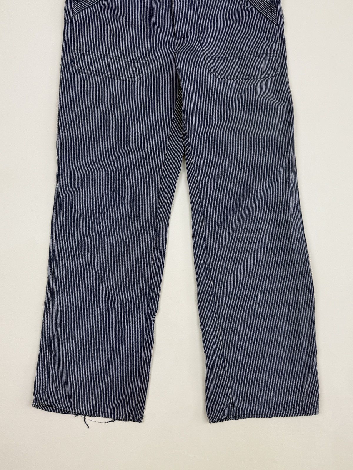 Vintage 1970’s Vintage Distressed Euro Hickory Stripe Work Pants Size US 34 / EU 50 - 5 Thumbnail