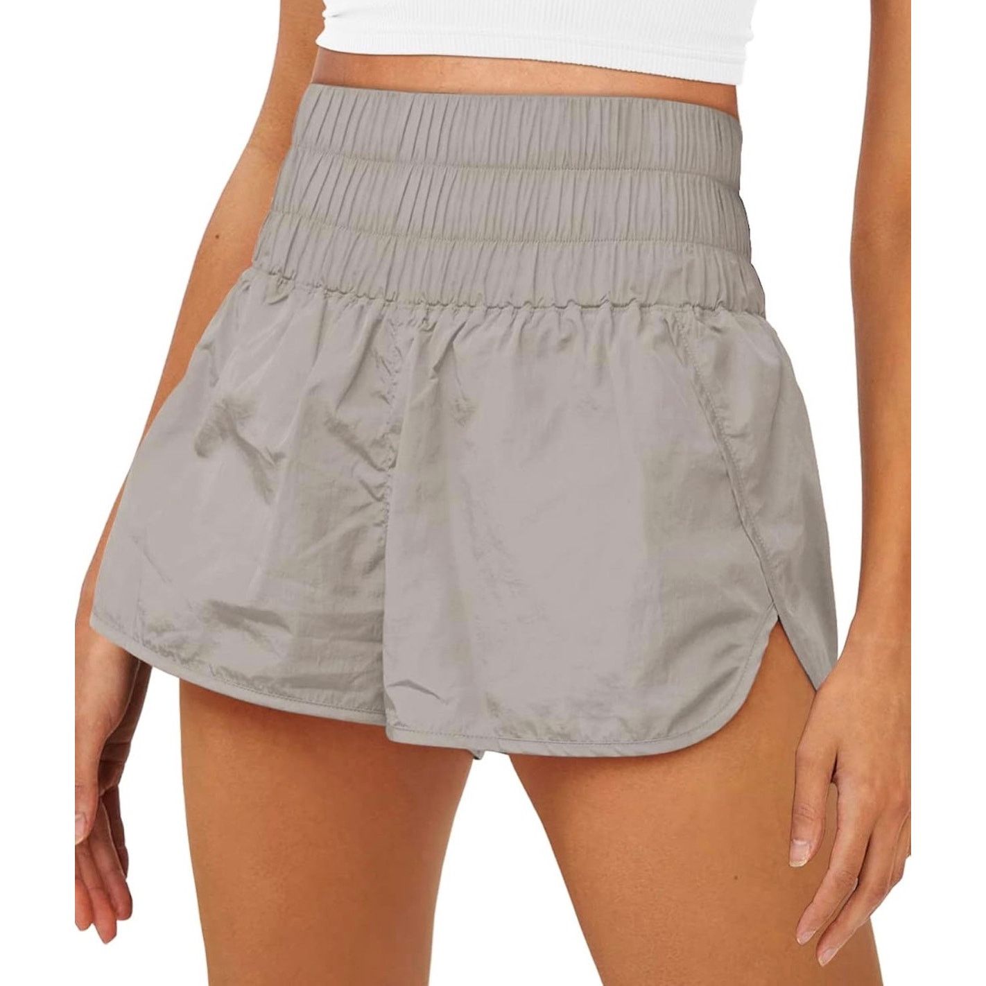 Other AUTOMET Womens High Rise Athletic Shorts Khaki XS Size 24" / US 00 / IT 34 - 1 Thumbnail