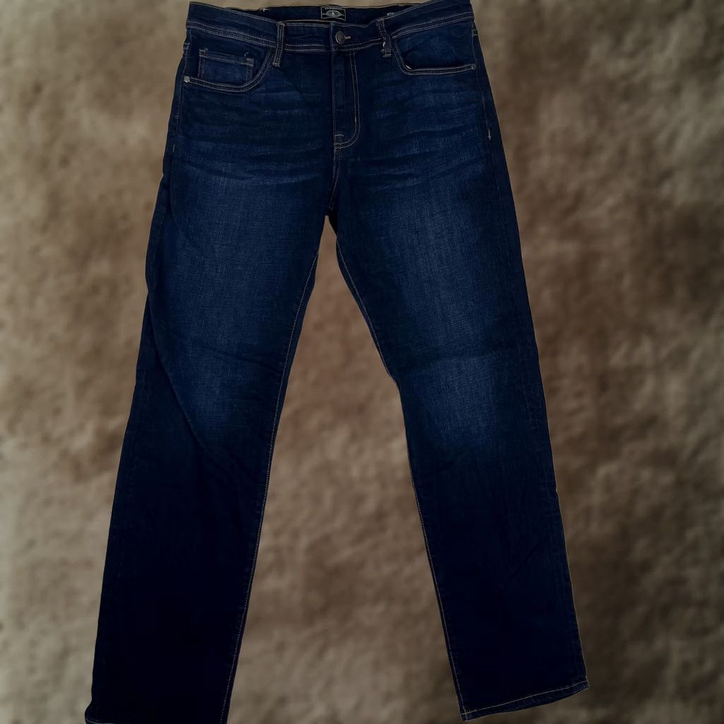 Vintage G.H. Bass & Co Jeans Mens 34x34 Blue Straight Denim Dark Wash Pants Size US 34 / EU 50 - 1 Thumbnail