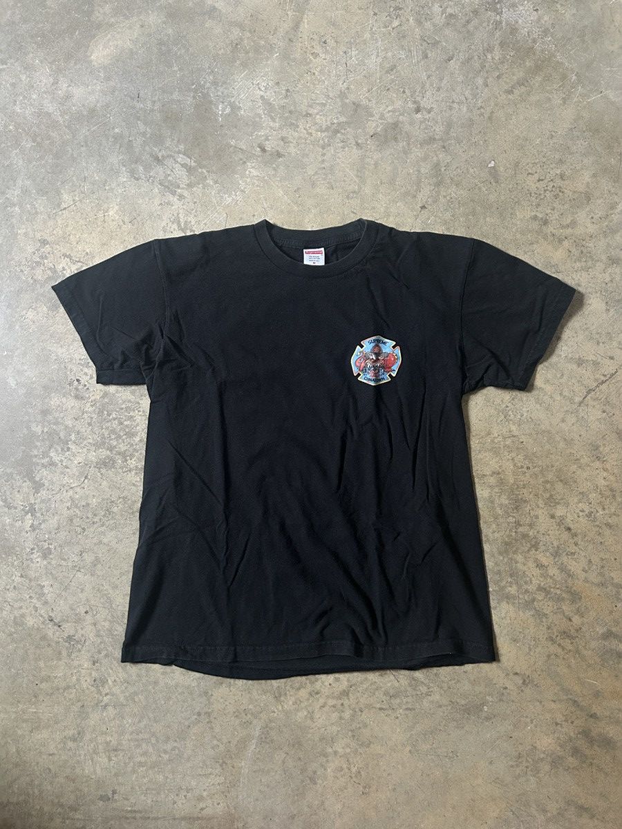 Supreme Supreme x Chinatown Fire Dept Tee Black Rare Streetweer Size US M / EU 48-50 / 2 - 2 Thumbnail