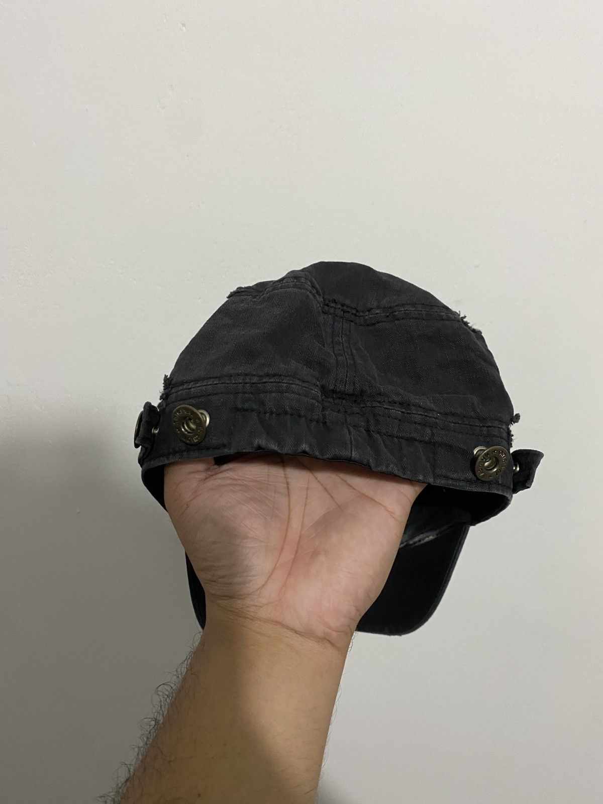 If Six Was Nine 💸BINDINGOFFER💸Japanese Cadet Hat Distressed Styled Size ONE SIZE - 4 Thumbnail