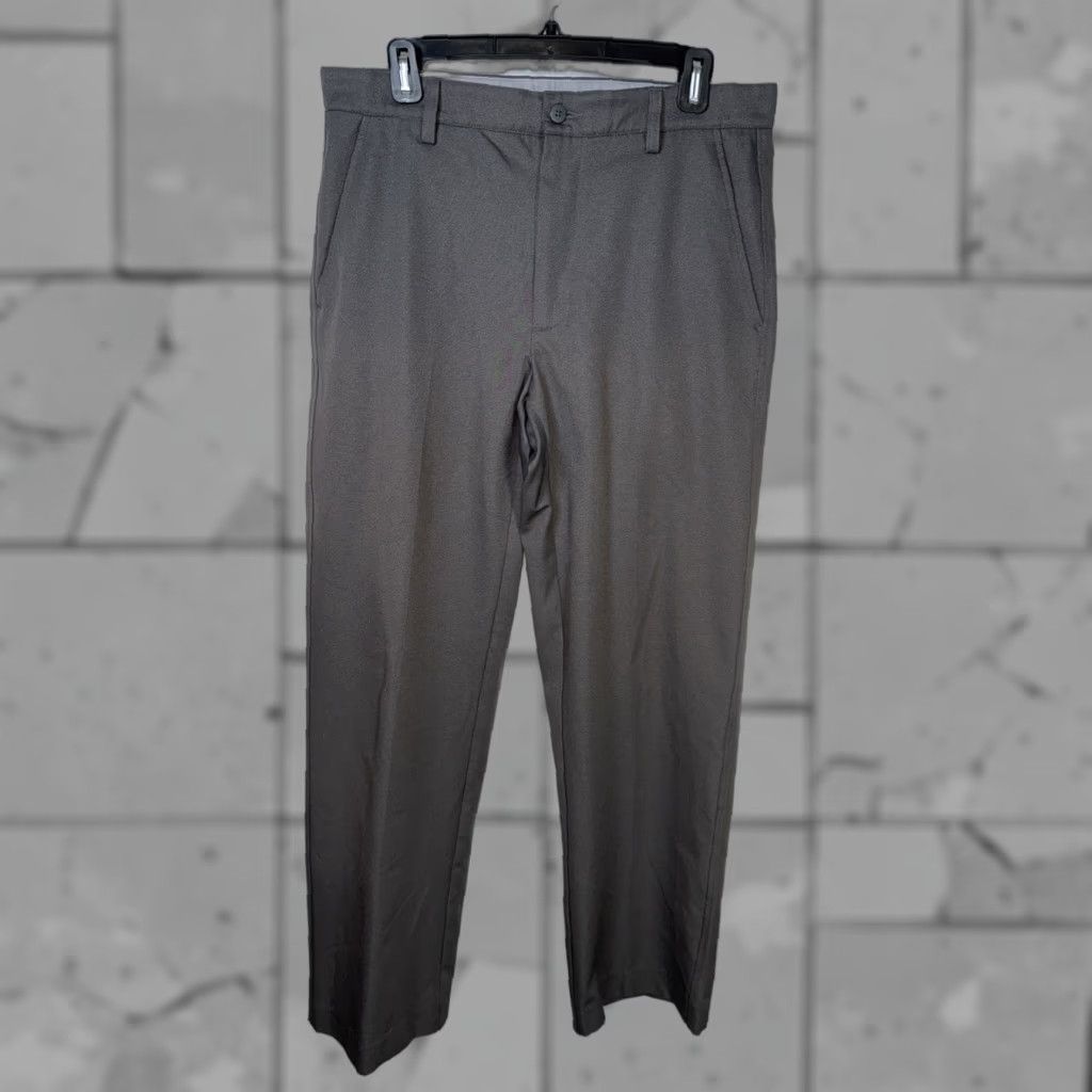 Footjoy FootJoy Pants Golf Athletic Fit Gray 32 x 32 Mens Regular 5-Pocket Flat Front Button Closure Logo | Solid, Stretch, Polyester Spandex | Vintage: No Size US 32 / EU 48 - 1 Thumbnail