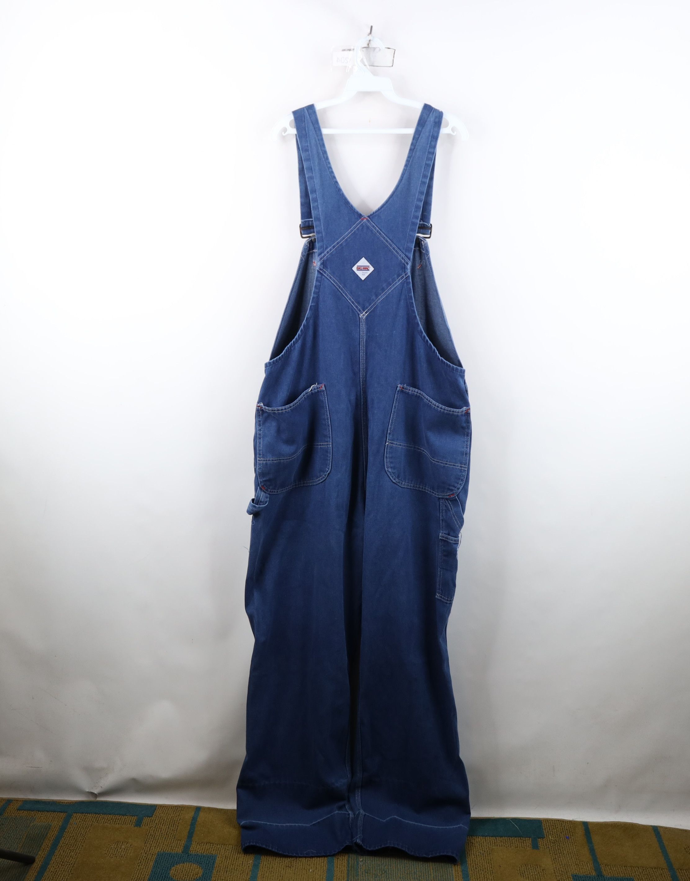 Big Mac Vintage 70s 80s Big Mac Square Bak Workwear Denim Overalls Size US 34 / EU 50 - 17 Thumbnail