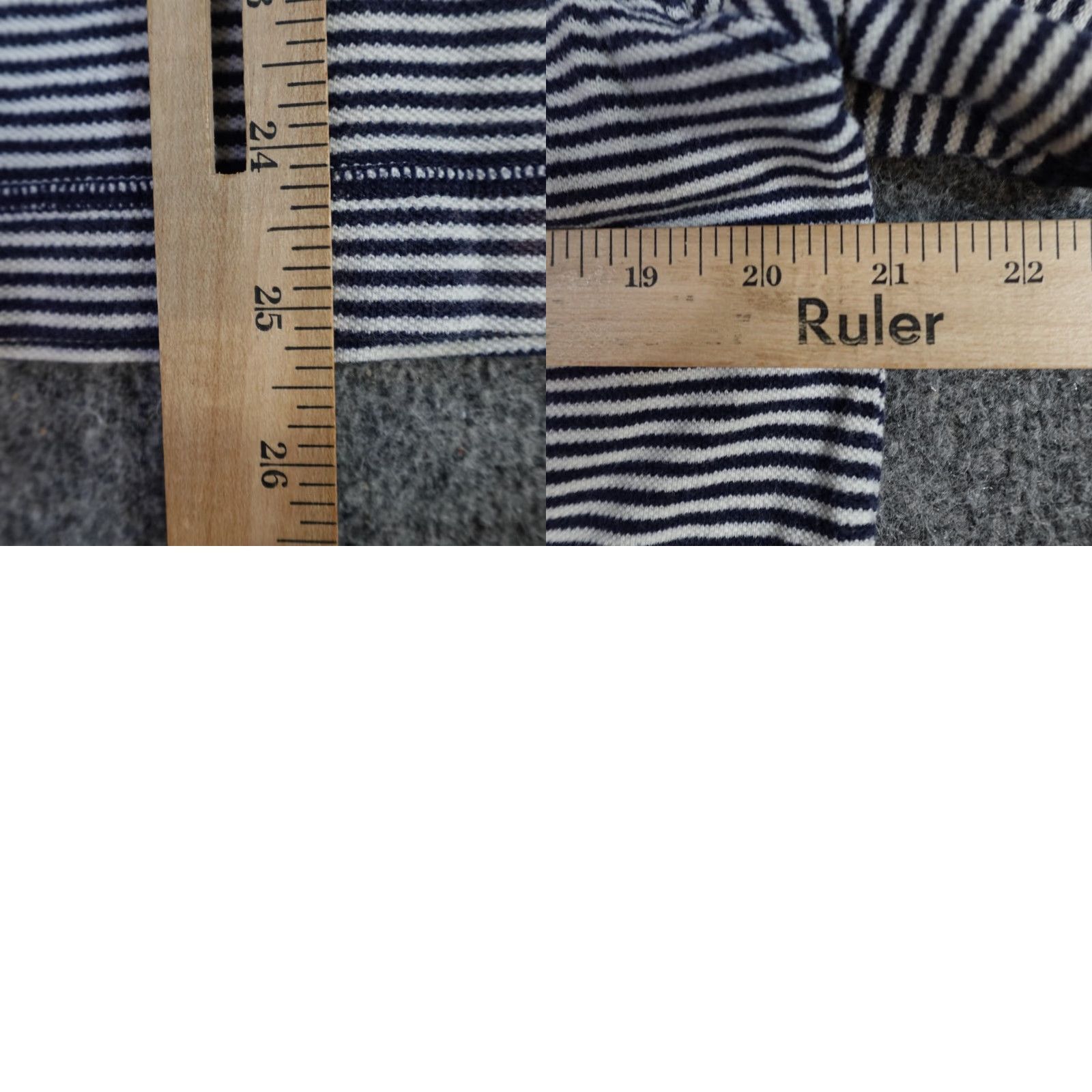 Vintage Denim & Supply Polo Shirt Mens Medium Blue Striped Short Sleeve Collared Button Front 100% Cotton Size US M / EU 48-50 / 2 - 8 Thumbnail