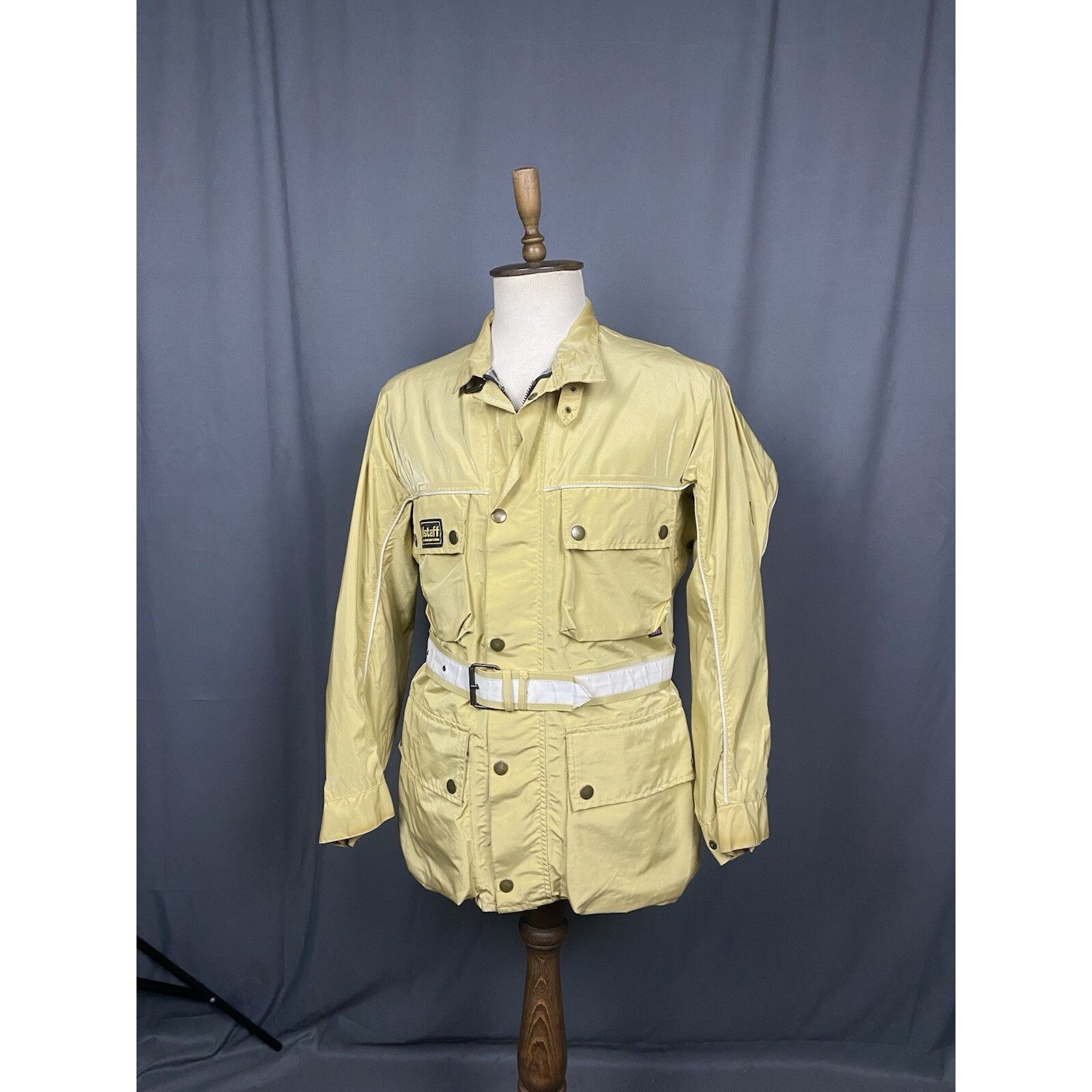 Belstaff Belstaff Touermaster VTG Men's Beige Nylon Belted Motorcycle Size US M / EU 48-50 / 2 - 4 Thumbnail