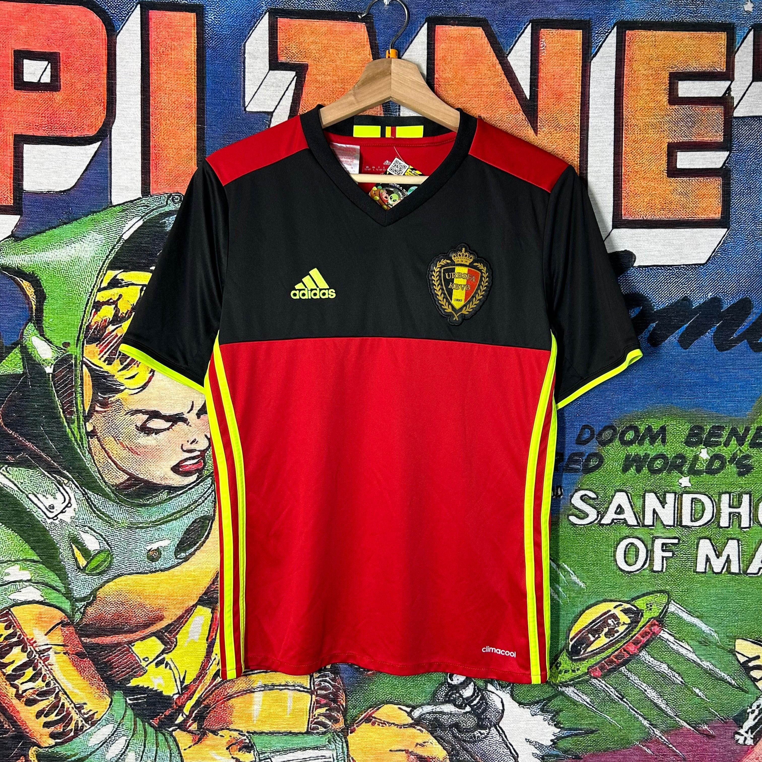 Adidas Adidas Belgium Soccer Jersey Size Youth Large / Small Size US S / EU 44-46 / 1 - 1 Thumbnail