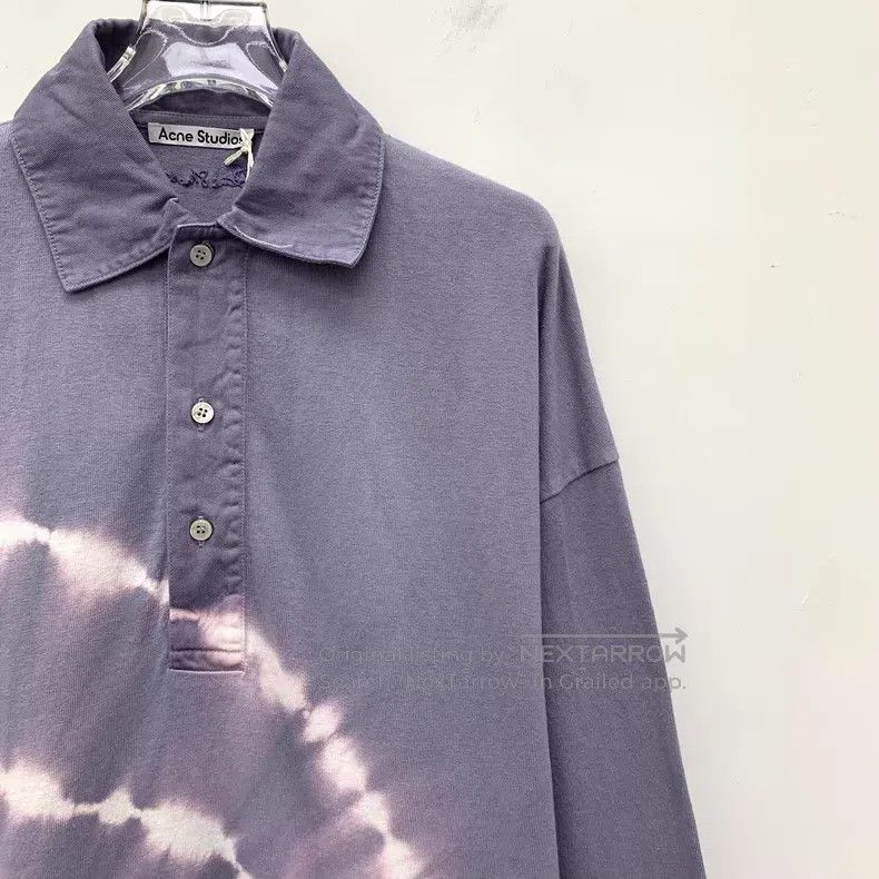 Acne Studios Acne Studios Purple shaped tie-dye printed cotton collar l Size XXS / US 00 / IT 34 - 3 Thumbnail