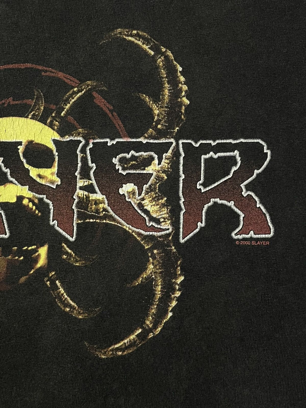 Band Tees Vintag 2000 Original Slayer Sunfaded Diabolus In Musica Tee Size US L / EU 52-54 / 3 - 12 Thumbnail