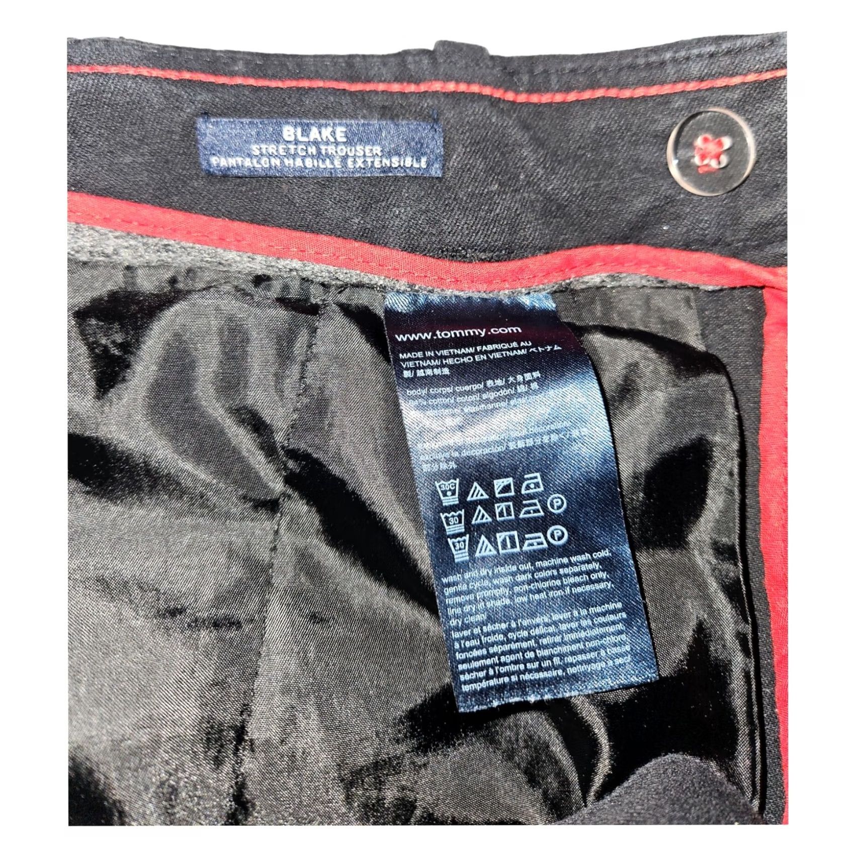 Tommy Hilfiger Tommy Hilfiger Blake Stretch Trouser Women's Black Chino Casual Workwear Pants Size 10 Size 32" / US 10 / IT 46 - 2 Thumbnail