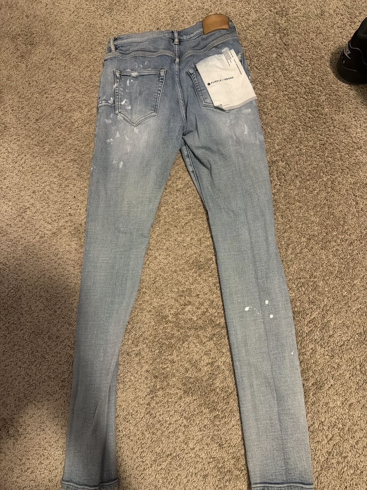 Purple Brand blue purple jeans with white dots Size US 29 - 2 Thumbnail