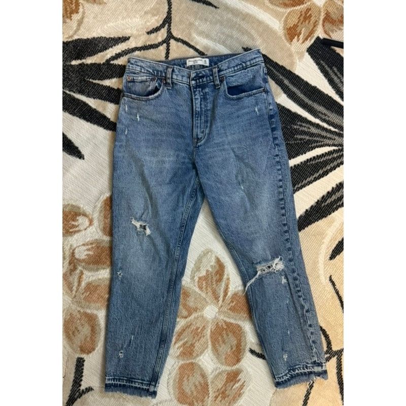 Abercrombie & Fitch Abercrombie & Fitch The Mom High Rise Jeans 10 Size 32" / US 10 / IT 46 - 1 Thumbnail