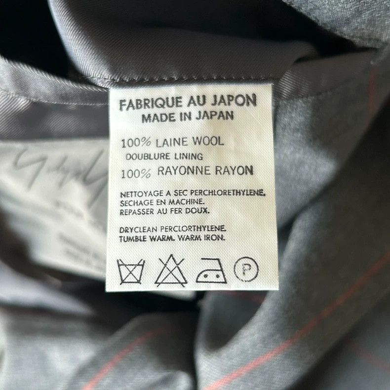 Yohji Yamamoto Yohji Yamamoto Yohji Yamamoto Grey and Orange Striped Suit Size US S / EU 44-46 / 1 - 6 Thumbnail