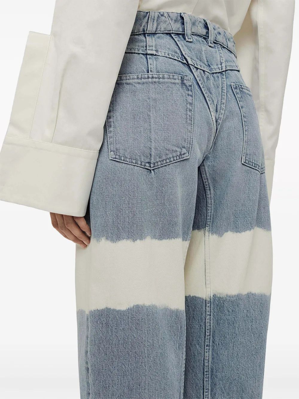 Jil Sander o1mt1gz0426 Denim Pant in Blue/White Size 34" / US 12 / IT 48 - 6 Thumbnail