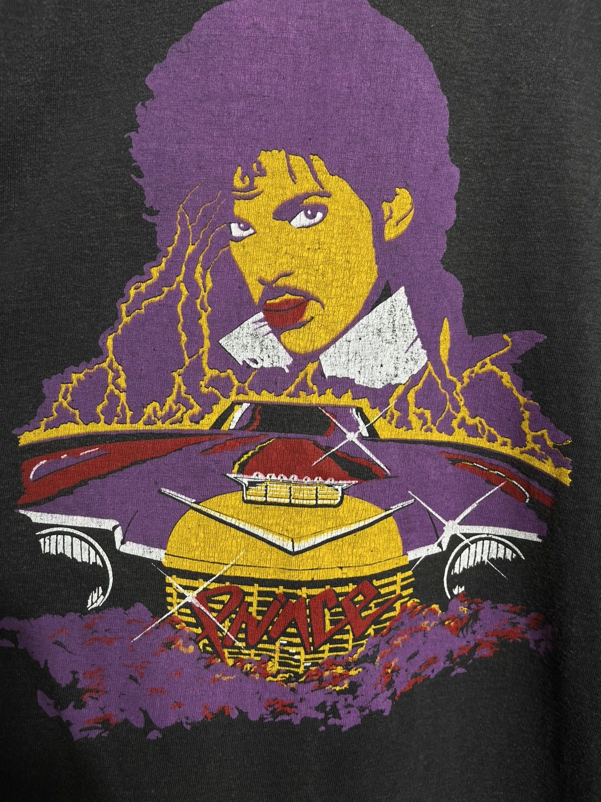 Vintage Prince 80s cotton t-shirt band vintage music retro rare Size US L / EU 52-54 / 3 - 2 Thumbnail