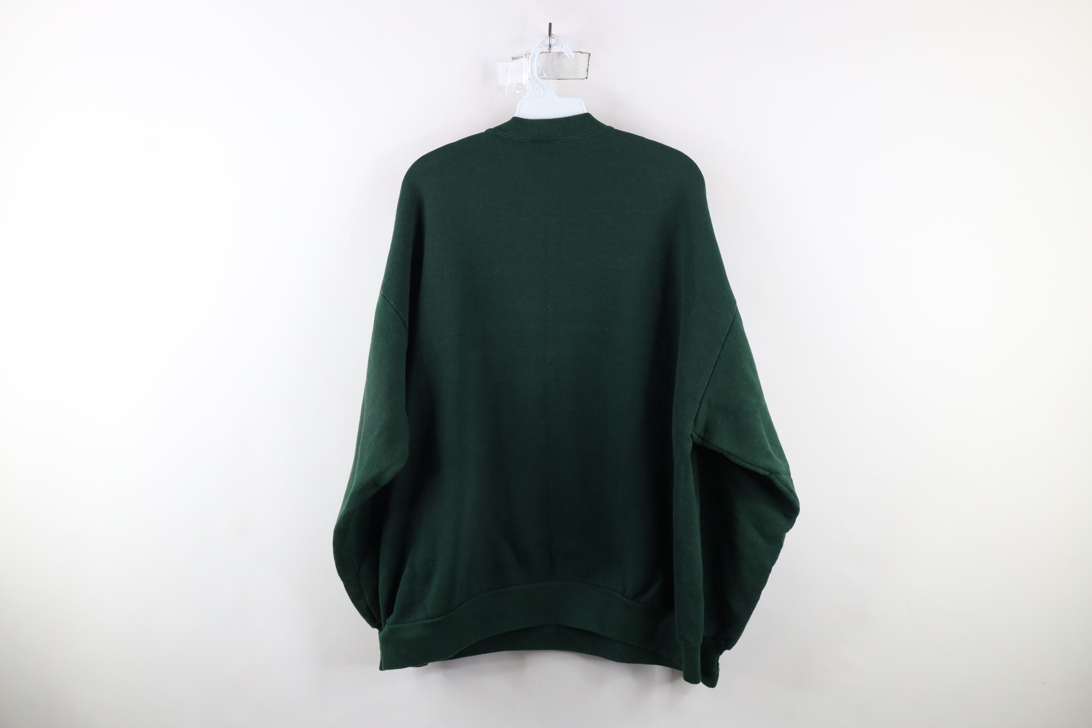 Vintage Vintage 90s Streetwear Crewneck Sweatshirt Hunter Green USA Size US XXL / EU 58 / 5 - 6 Thumbnail