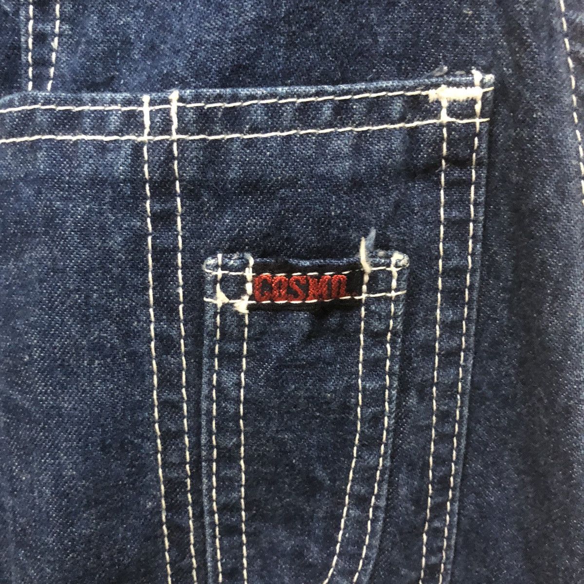 Japanese Brand Cosmo Indigo Denim Overall Size 28" / US 6 / IT 42 - 4 Thumbnail