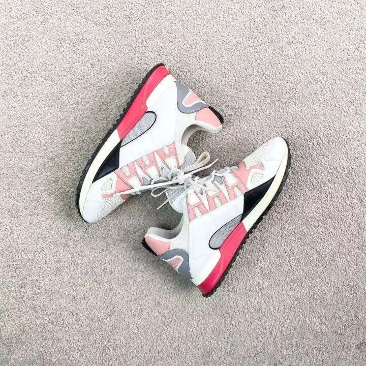 Louis Vuitton Louis Vuitton Mesh Casual Sneakers in White and Pink -2508 Size US 6.5 / EU 39-40 - 2 Thumbnail