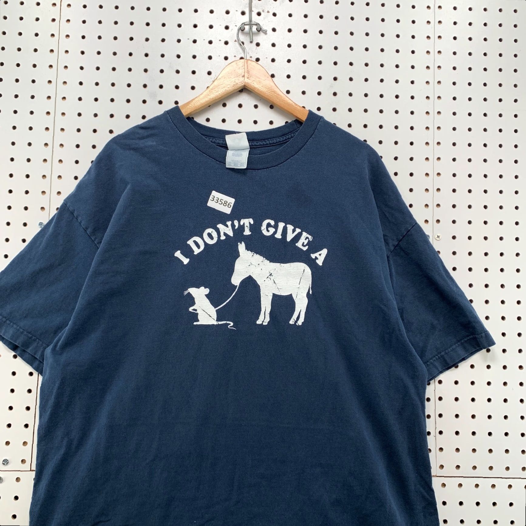 PONY VINTAGE I Dont Give A Funny Shirt Mens 2XL Blue Mouse Pony Graphic 24X30 Shirt Mens 2XL Blue Animation Animals Funny Size US XXL / EU 58 / 5 - 2 Thumbnail