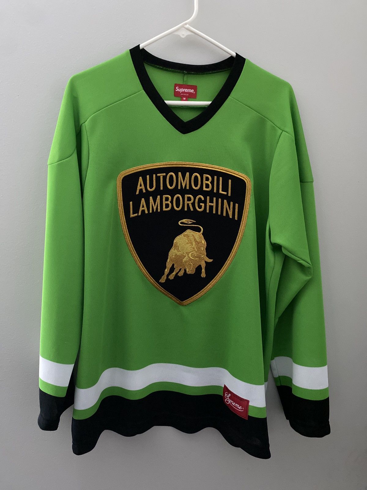 Supreme Green Supreme x Lamborghini Hockey Jersey | Grailed
