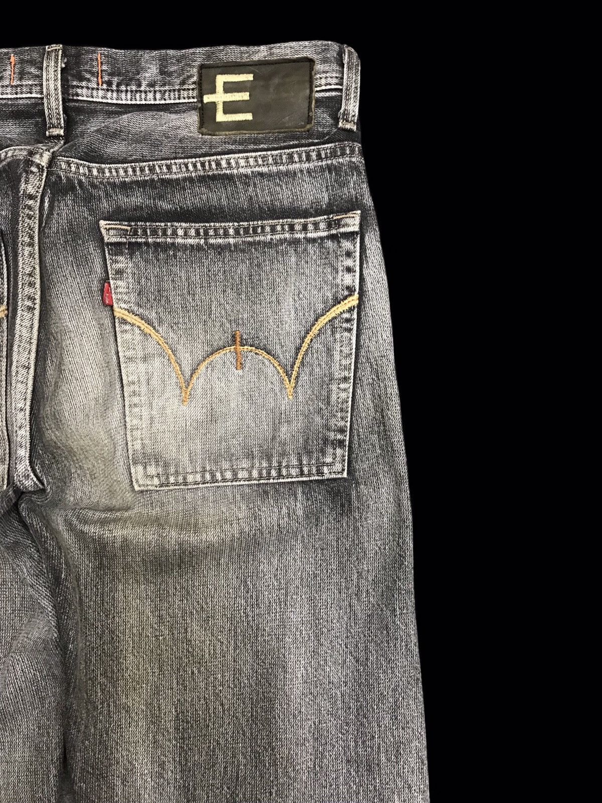 Edwin 💥ARCHIVAL💥VERY RARE EDWIN E-FUNCTION BLACK WASH DENIM F350 Size US 32 / EU 48 - 10 Thumbnail