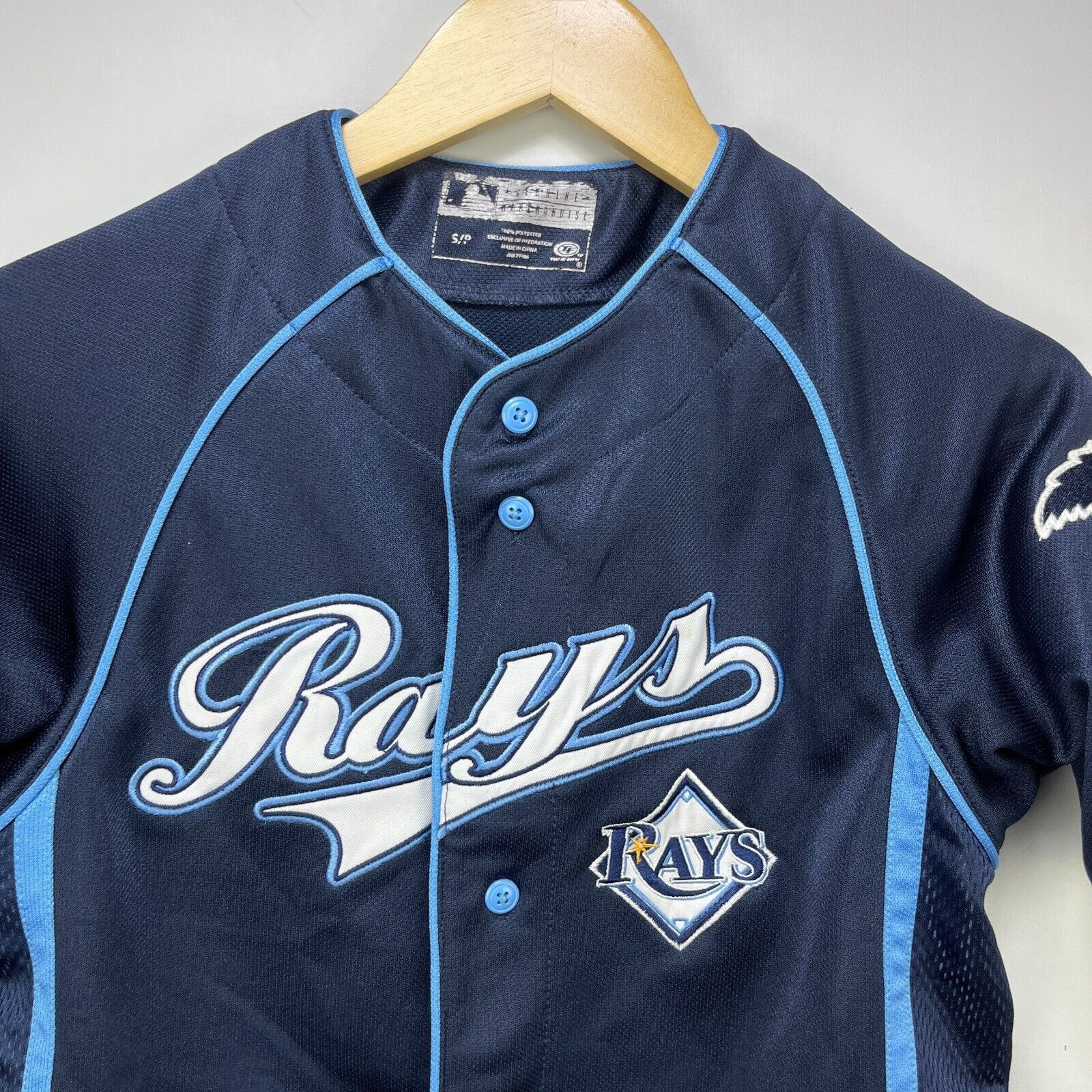 Vintage Vintage Tampa Bay Rays Baseball Jersey True Fan Youth Small Size US S / EU 44-46 / 1 - 2 Thumbnail