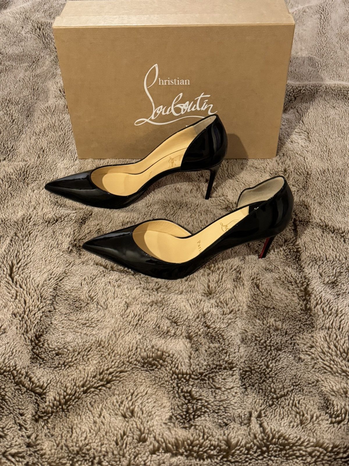 Christian Louboutin Christian Louboutin Iriza 85mm Patent Leather Pumps Size US 9 / IT 39 - 4 Thumbnail